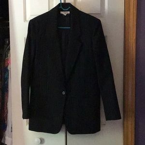 Black Pinstripe Blazer